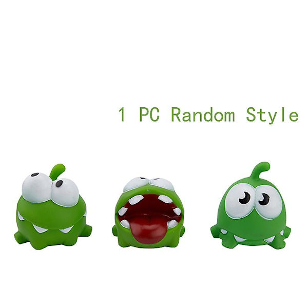 Rep Groda Vinyl Gummi Spel Docka Om Nom Godis Slukande Monster Leksaker Figur Shytmv