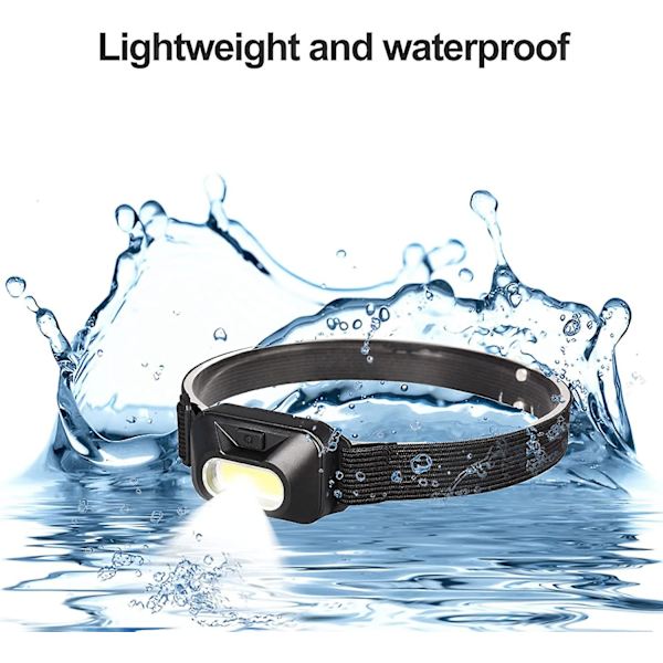 2 stk. LED-hovedlampe, pandelampe, professionel pandelampe, Onnight pandelampe, fiskepandelampe, kraftig LED-pandelampe