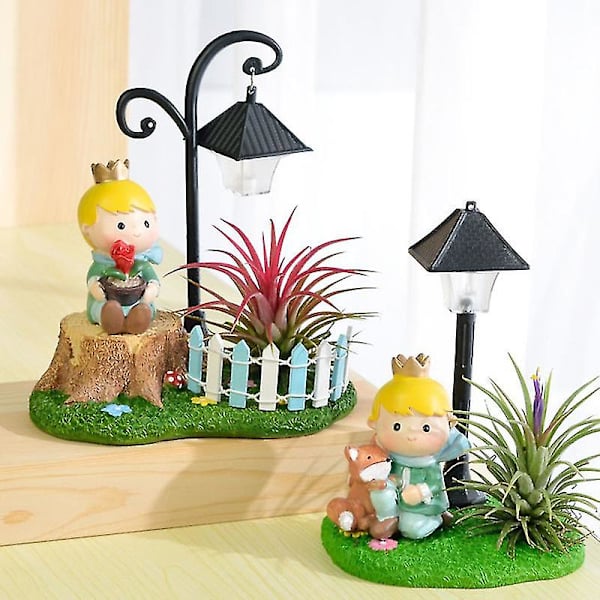 Miniatyr gatelampe modell jernbane toglampe stolpelampe utendørs kanal stolpelampe (1 stk)