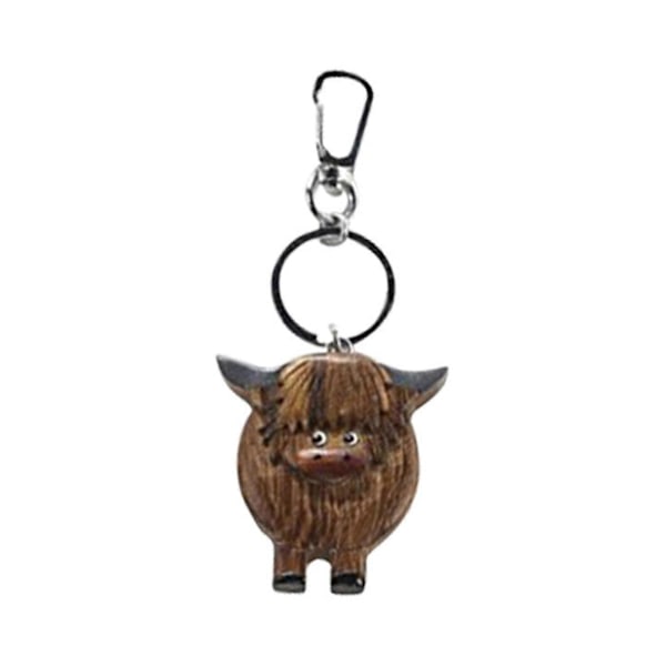 Highland Cow Nøglering Sødt Highland Cow Print Dekor Highland Cow Badeværelsesdekor Highland Cow Gaver