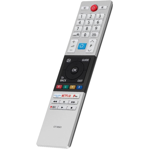 För CT-8541 Toshiba fjärrkontroll med Prime Video Netflix F play Freevieww-knappar, ingen installation krävs