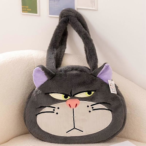 Tecknad Anime Disney Askungen Lucifers Katt Plysch Stor Kapacitet Axelväskor Söt Förvaringsväska Handväska Messenger Bag Flicka Gåva Lucifers 1