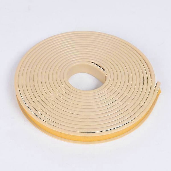 5M U-muotoinen reunalista Itseliimautuva reunalista TPE-kumipuulevy Tuolin pöydän suojus Huonekalujen koristelu beige 12mm