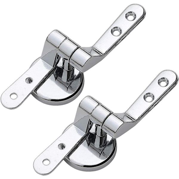 2-pack Toalettlockfästen, Ersättningsfästen för Toalettlock med Fästen i Metall