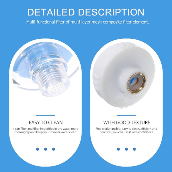 Filter Diskbänk Kökskran Filter Duschmunstycksfilter Köksblandare Filter Diskbänksblandare Filter