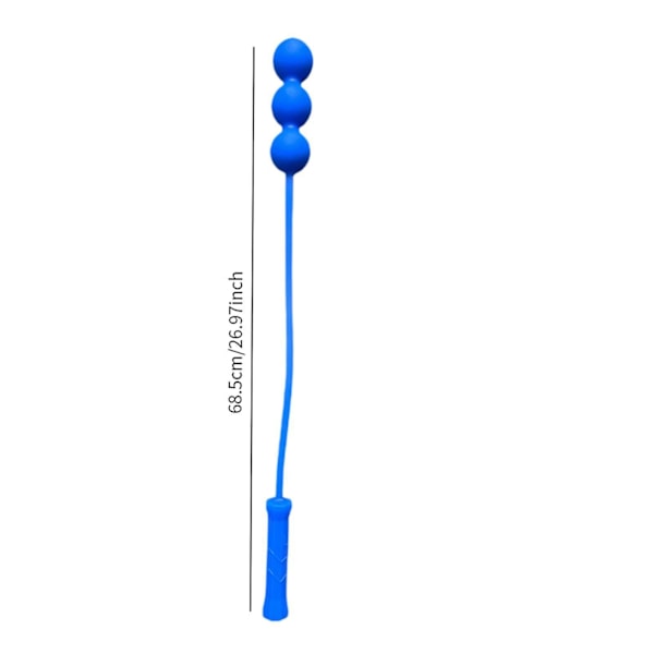 Tennis Serve Master Bærbar Let at Håndtere Tilbehør Træningsværktøj 1 Bold Blue 3 Balls