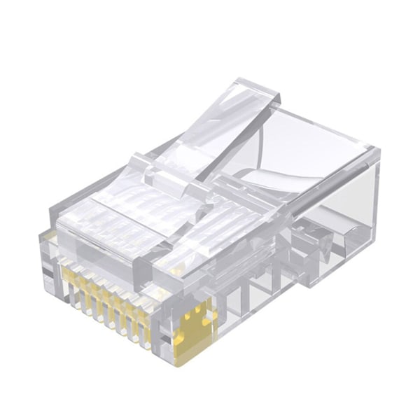 CAT6 CAT5E Nettverksplugger Lan-kontakter for Cat 6 UTP Ethernet Krystallplugg for Six categories