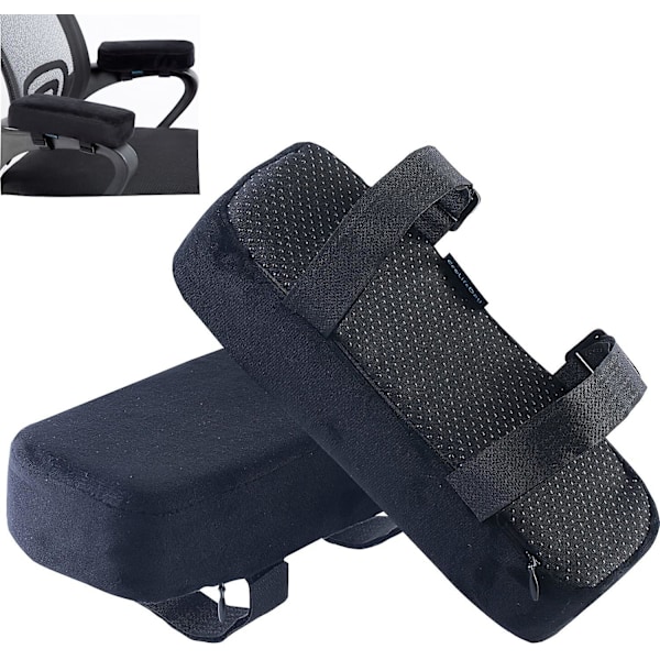 Ekstra tykke stol armlene puter albue pute trykkavlastning kontorstol spillstol armlene med minne skum armlene pads 2-delt sett med stol (