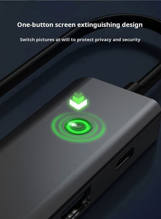 USB-C-hub (5-i-1): 4K HDMI + 100W PD + 3x USB-C 3.0 (5 Gbps) – Grå