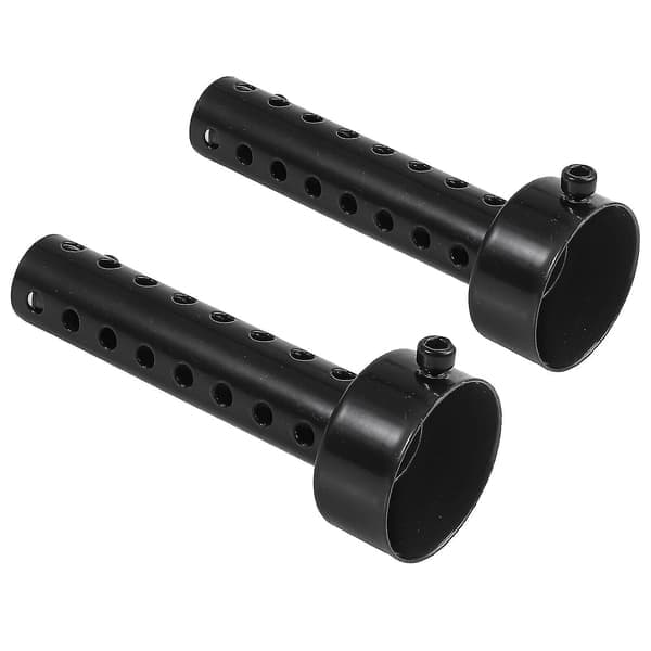 48 mm Universal Motorcykel Udstødningssystem Rør Lyddæmper Baffle Db Killer Sort (2 stk)