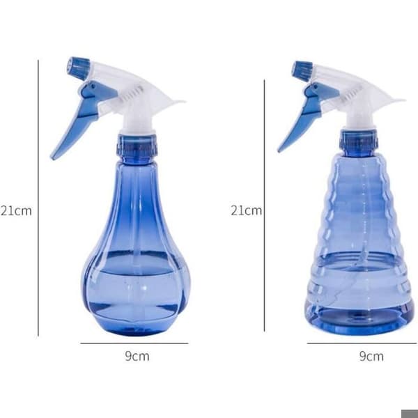 Tomma sprayflaskor 500 ml, lätt plast, 2-pack påfyllningsbara genomskinliga flaskor för hårvård/växter/rengöring, Fei Yu