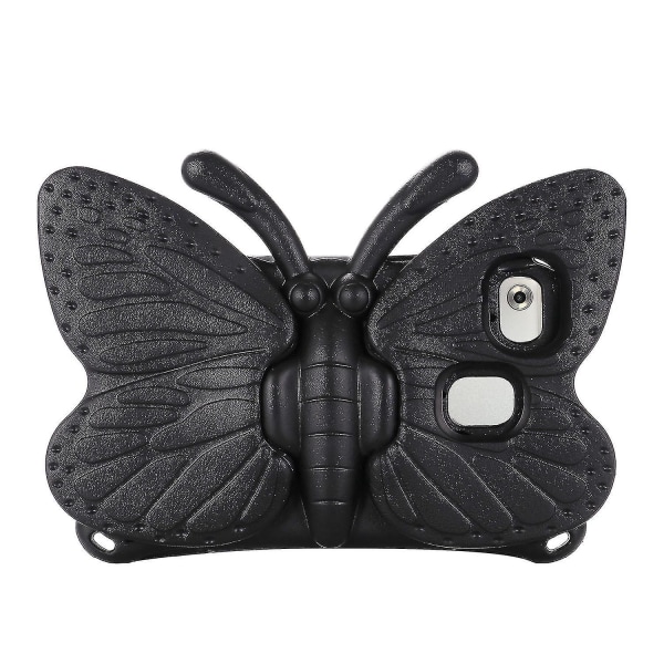 Butterfly Samsung Galaxy Tab A7 Lite 8.7 T220/t225 2021 Etui, Børnevenligt, Eva Blødt Skum Materiale, Tykke Fire Hjørner, Kamera Beskyttelse, Stødsikkert Black