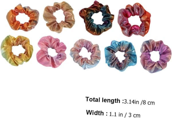 18 stk. Gradert Tie-dye Hårbånd Dame Tilbehør Scrunchies Hodebånd Spa Hodebånd Tilfeldig Farge