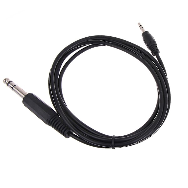 Aux-kabel 1,8 m 1/4\" til 1/8\" forbindelseskabel til effektforstærker equalizer-