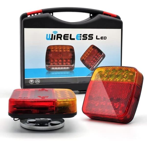 2-pak trådløse WiFi LED-baglygter til trailer, bil, lastbil, traktor
