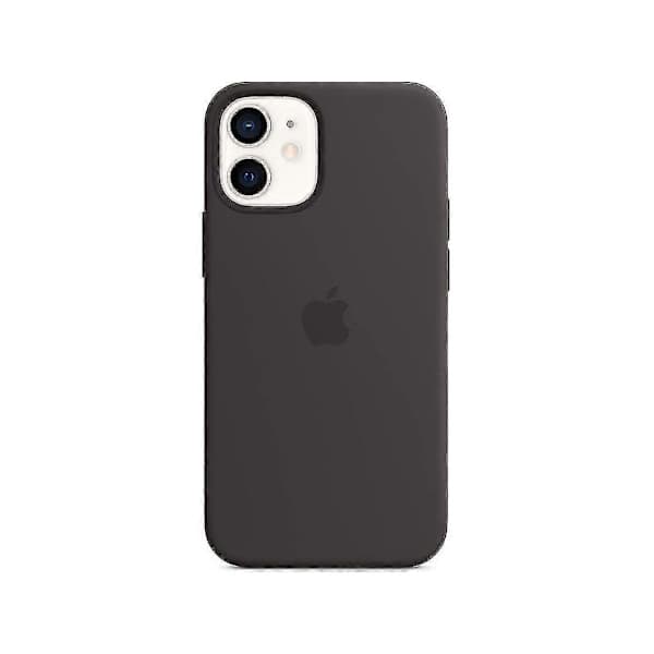 Silikon iPhone 12 Mini-deksel med MagSafe - Beskyttende støtsikkert deksel Black