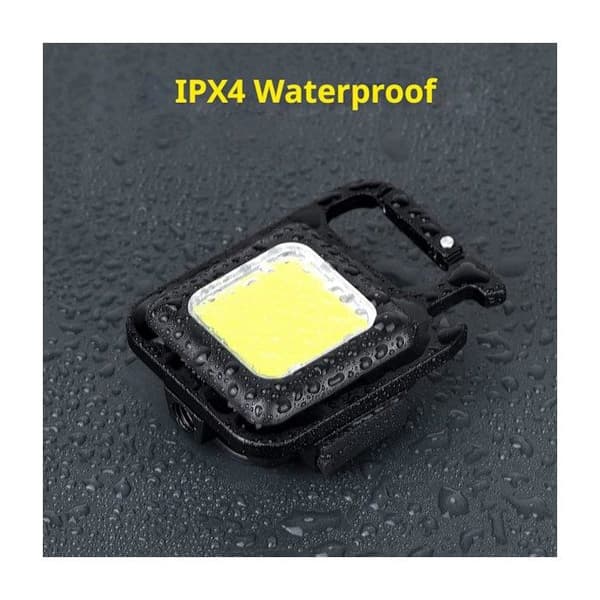 Mini LED arbeidslys, 4 inspeksjonslys med magnetisk krok, 4-modus COB lommelykt