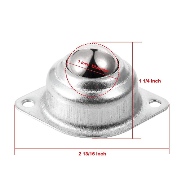 1 rullapallosiirtoa, universaali siirto kaksireikäinen laippakiinnitteinen rullalaakeri kuljettimelle, voimansiirrolle, huonekaluille, pyörätuoleillelivery6kpl