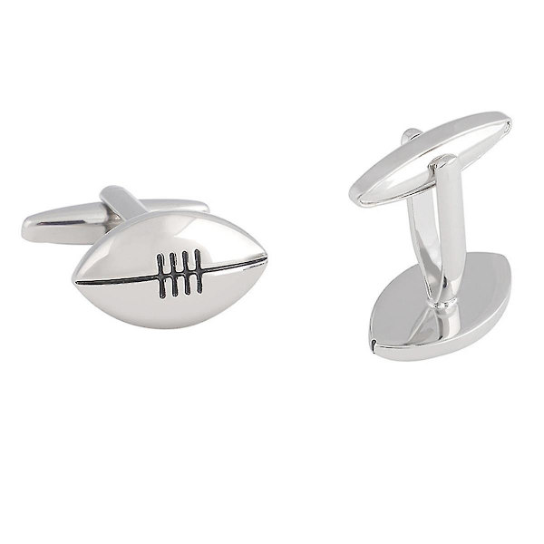 Rugby Manschettknappar 19.5mm Koppar Silver
