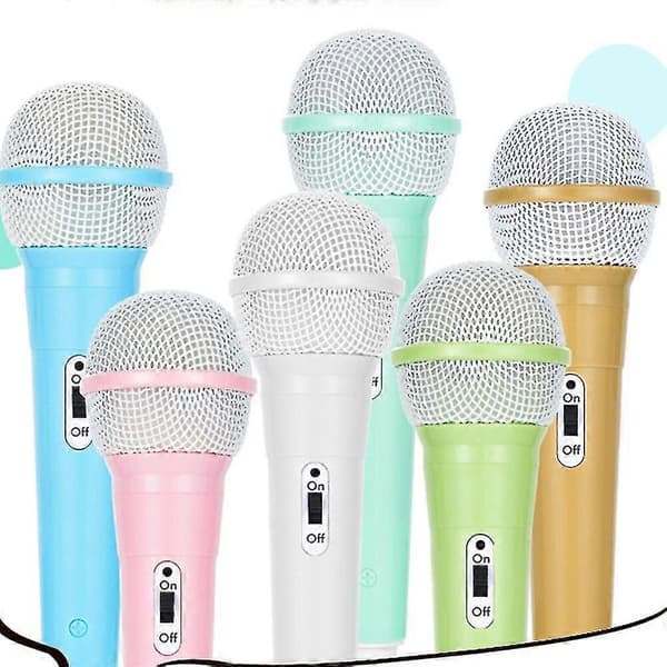 Mikrofon för barn, barnmikrofon för sång bärbar dynamisk mikrofon handhållen karaoke trådbunden mikrofon för flickor Pink
