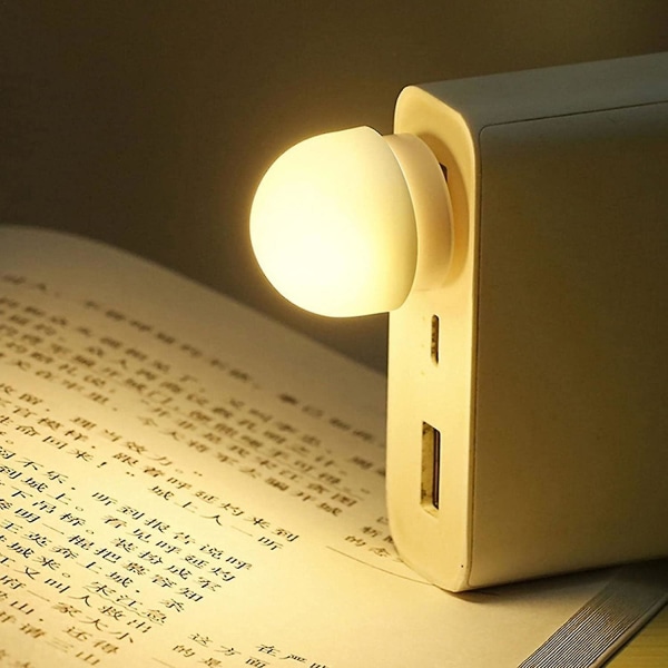 10 kpl Pieni USB valo, pistoke mini-LED-lamppu - USB valot yöllä Soveltuu makuuhuoneeseen Kylpyhuoneeseen Lastenhuone Eteiseen Keittiö Auton USB ilmakehän valo