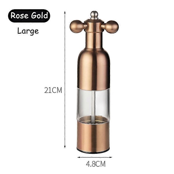 Svartpepparkvarn Saltpepparkvarn Kryddkvarn Kök Kreativa Prylar Peppar- och Saltkvarn Pink gold 21cm