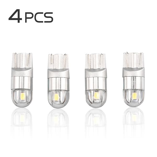4 stk 12V DC Hvit T10 OSRAM 3030 2SMD W5W 192 168 Led{ROG}