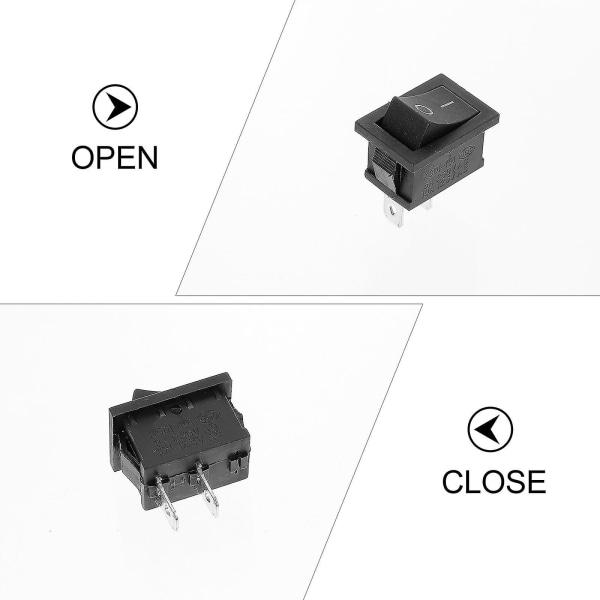 10 st Båtswitch Mini Rocker Liten Switch Ljusswitch Tryckknapp Ys Switch The Switch