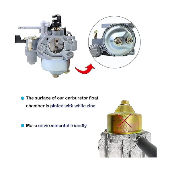 Forgaser til Gx390 Gx340 Motor 11hk 13hk Motor 16100-ze3-v01 Vandpumper Wt40xk1 Wt40xk2 Wt40xk