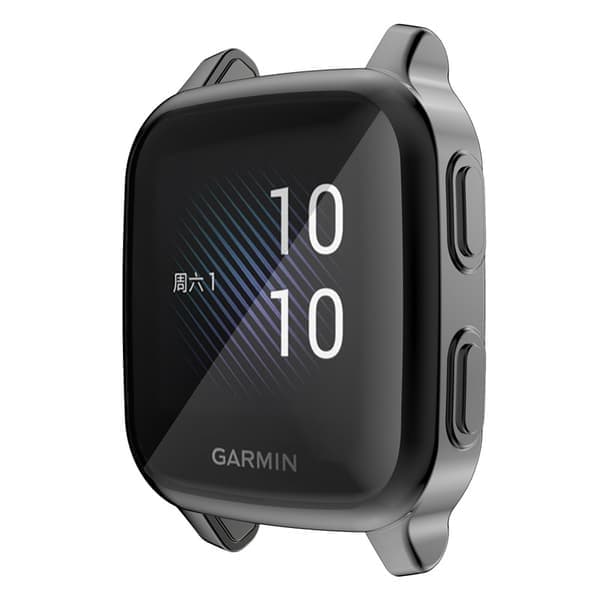 Suojakotelo näytönsuojalla Garmin Venu Sq Musta Musta