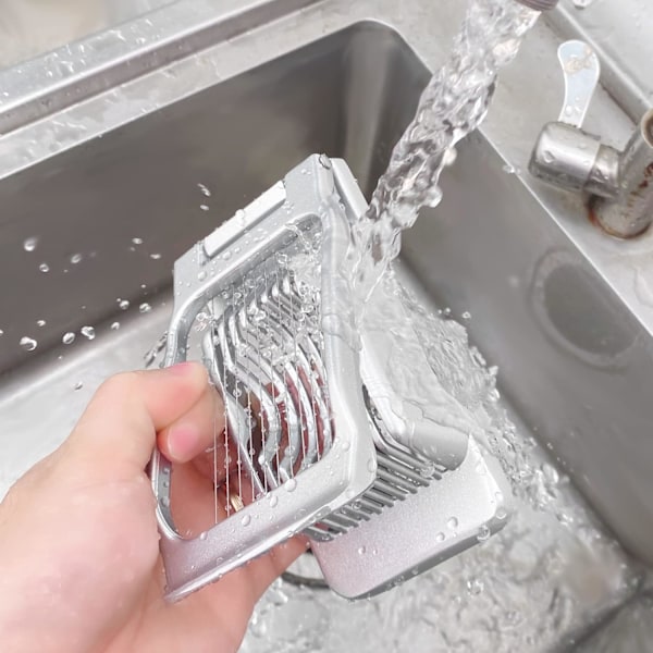 Professionel æggedeler robust aluminium, tåler opvaskemaskine, æggedeler, individuel og stabil spænding til æg, kiwi, jordbær, blød mad