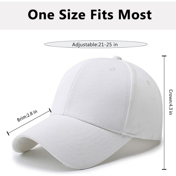 Cap Herr Dam Bomull Pappa Hat Klassisk Justerbar Regelbunden Golf Hat Låg
