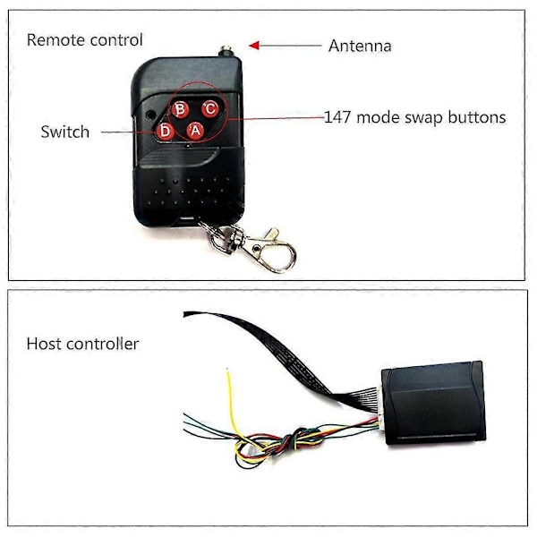 48 LED Vattentät Knight Rider Varningsljus Scanner Flash Strobe Kit 12v 5050