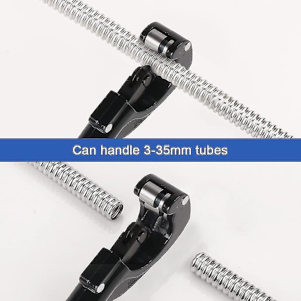 Ruostumattomasta teräksestä valmistettu putkenleikkuri 3-35 mm, jossa on viiste ja 3 varaosaa leikkauspyörää putkenleikkuri putkenleikkuri ruostumattomasta teräksestä valmistetuille putkille, kupariputkille, alumiinille