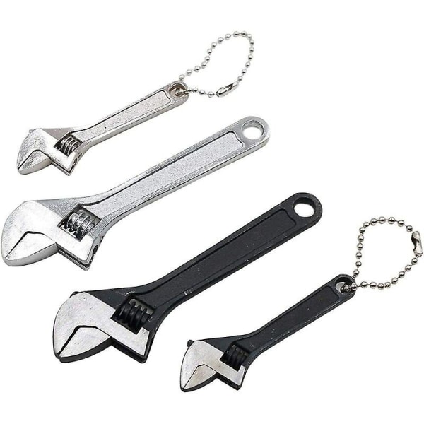 Mini teräksinen säädettävä jakoavain 10cm Pieni leuka-avain Käsisarja Työkalut teollisuudelle ja autokorjaukselle (musta4 tuumaa)