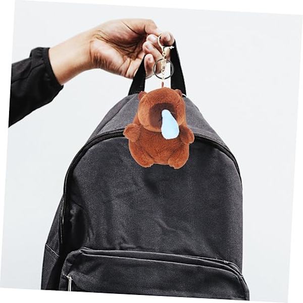 Kapibara-avaimenperä avaimenperä plushi avaimenperä reppu riipus avaimenperät plushi kapibara riipukset plushi täytetty kapibara riipus plushi kapibara koriste