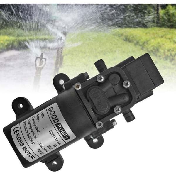 Självsugande vattenpump - LUSKYKA® - 12V högtryck - Flödeshastighet 2–3,5 L/min - 30m lyfthöjd