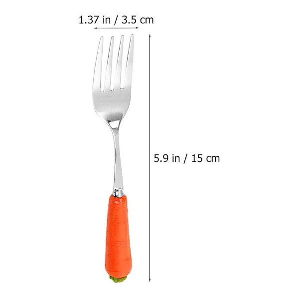 1 setti / 3 kpl Lasten haarukka lusikka leikkuri sarja Ihana kahva Astiasto Lusikka setti (oranssi)