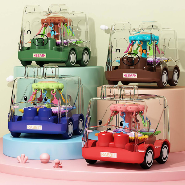 4 Mini Slide Car Toy Pull & Push Go Active Toy Forældre-barn interaktionslegetøj