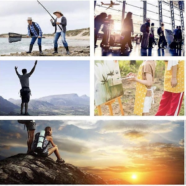Bärbar Campingstol för Utomhusbruk Multifunktionell Ryggstöds Fällstol Fiskepall för Utomhusresor Picknick Vandring
