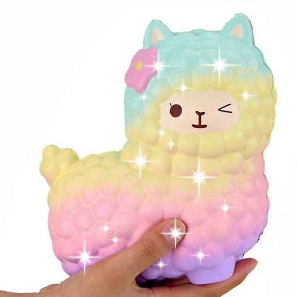 Jumbo Sheep Alpaca Squishy Cute Galaxy Slow Rising Squeeze Stress Relief