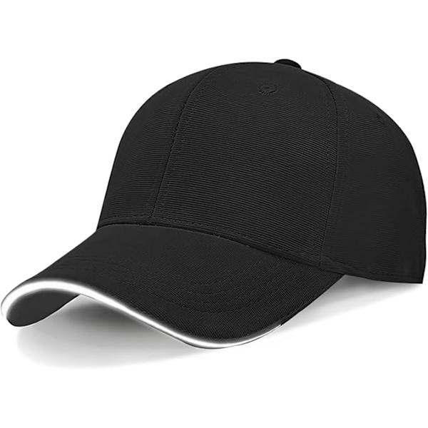 Basebollkepsar för Män - Enkla Reflekterande Basebollkepsar för Män Justerbara Casual Peak Caps för Unisex Sport