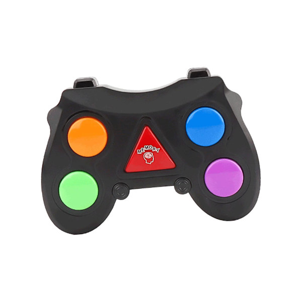 Elektroniskt minnesspel Handhållet elektroniskt leksakshjärnspel Pussel Leksak Bärbar Färg Memorering Quiz Spel För Barn Black Optional