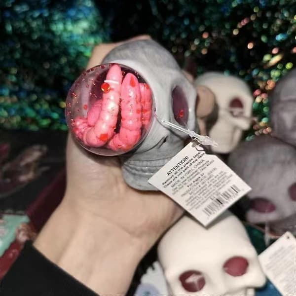Halloween Kranie Blød Squishy Legetøj Squishy Stressbold Fidget Legetøj til Børn