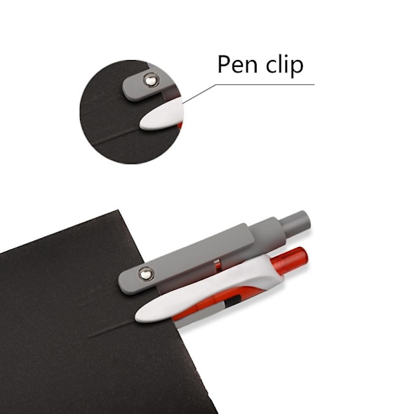 5 Stycken Påfyllningsbara Gelpennor 0.42MM Infällbara Gelpennor Stor Bläckvolym C