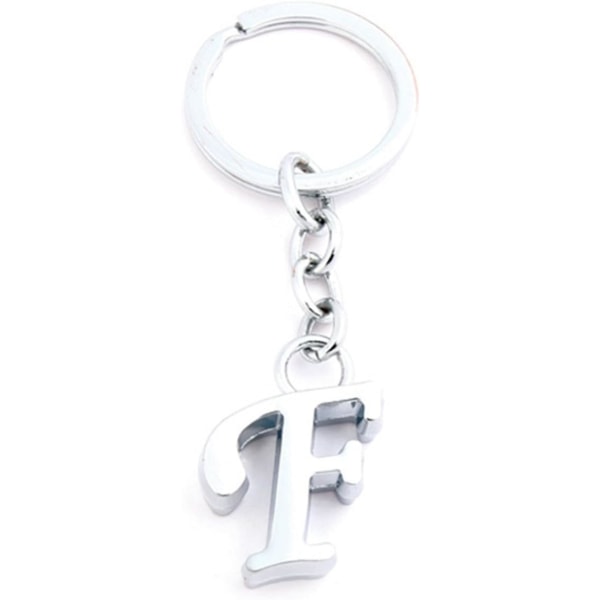 Letter Simple Alphabet Charm avaimenperä, avaimenperä, laukkukoru (F)