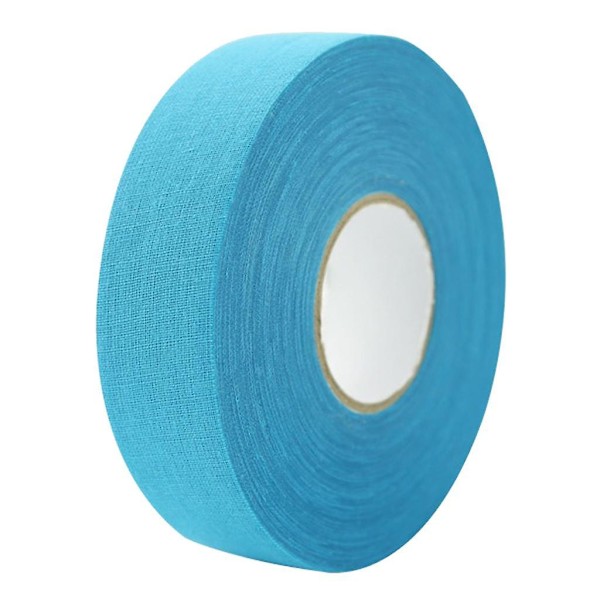 Rullende Lim Ishockey Tape Bomullsduk Pinnegrep Wrap Svart Light Blue