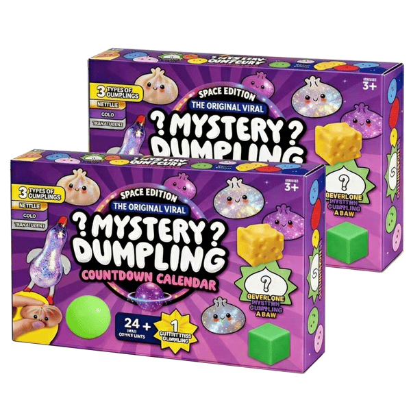 Dumpling Squishy Julekalender, 2026 Squishy Dumpling Mysterie Julekalender Nedtælling 24 Dage, til Angstlindring Håndafslapningsgaver