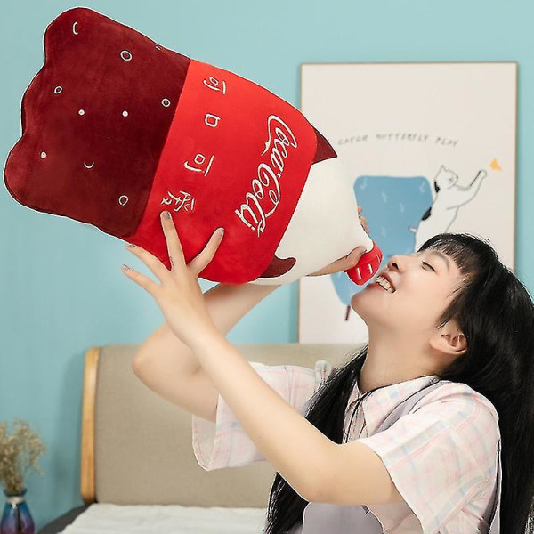 55 cm Simulaatio hiilihapotettu juoma Pehmo Tyyny Funny Sprite Coke Cola Fanta Soda Pehmeä täytetty sarjakuva nuken selkätyyny Paras lahja fanta