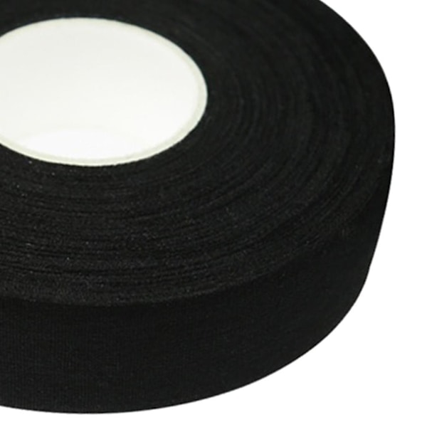 Rullande Limmad Ishockeytejp Bomullsduk Stickhandtag Greppomslag Svart Black